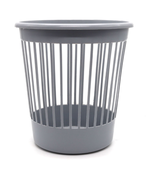 Coș din plastic pentru hîrtie, 10 Litri, culoare gri, Arnika